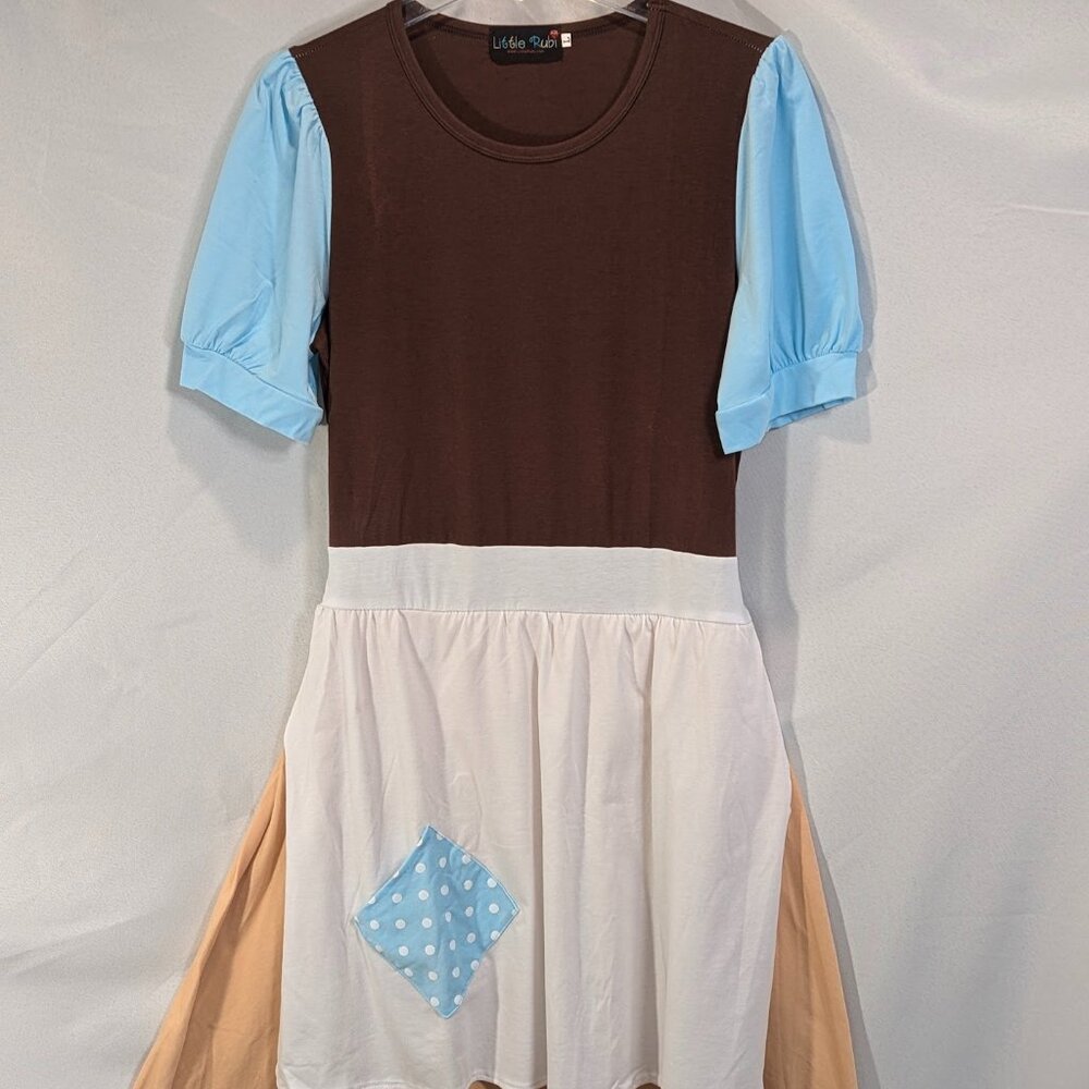 New women's Cinderella work rag day dress costume size L